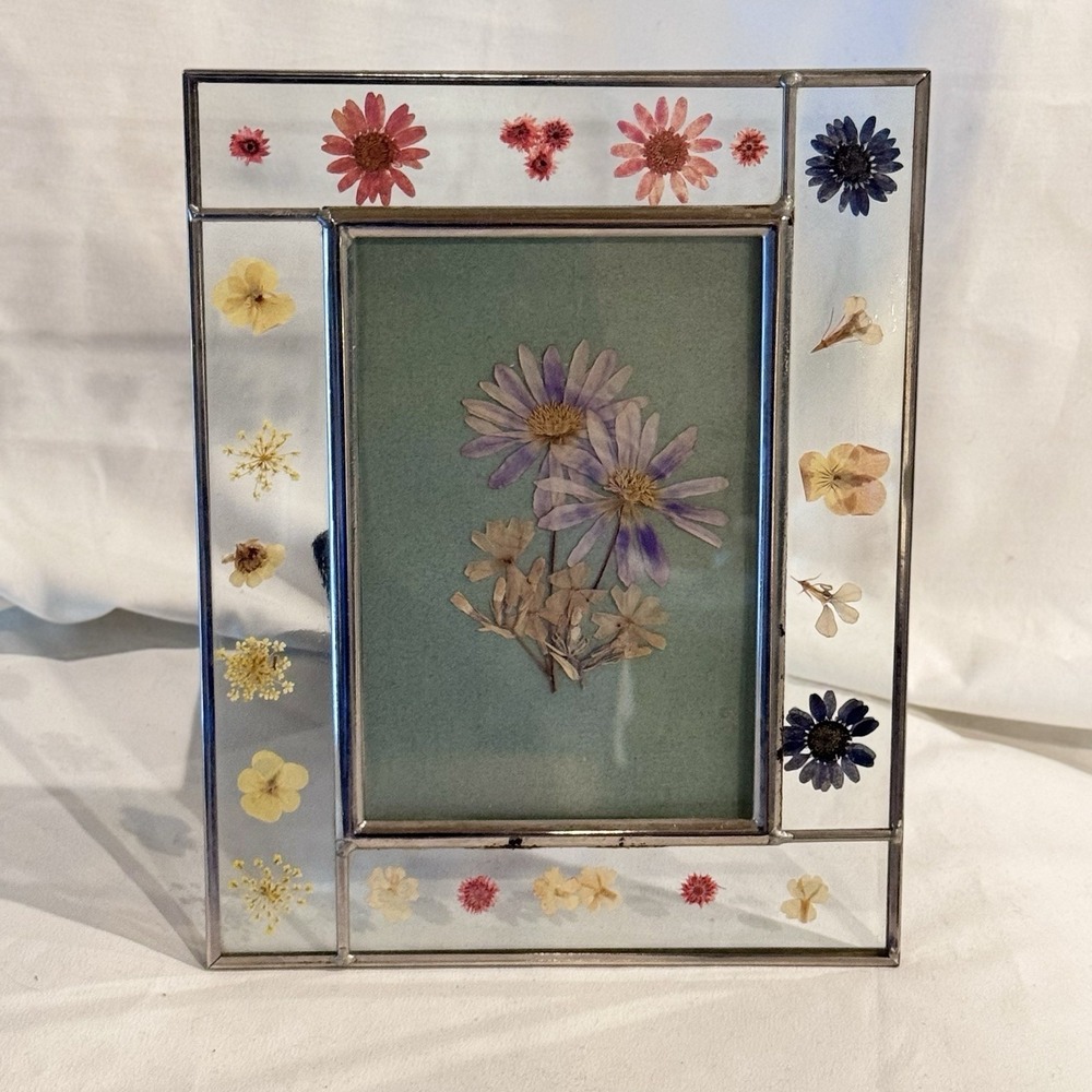 Vintage Pressed Flower Frame Botanical Cottagecore By Connoisseur Mini‎ Blooms